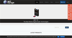 Desktop Screenshot of mgteurope.com
